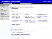 Tablet Screenshot of kb.simplywebhosting.com